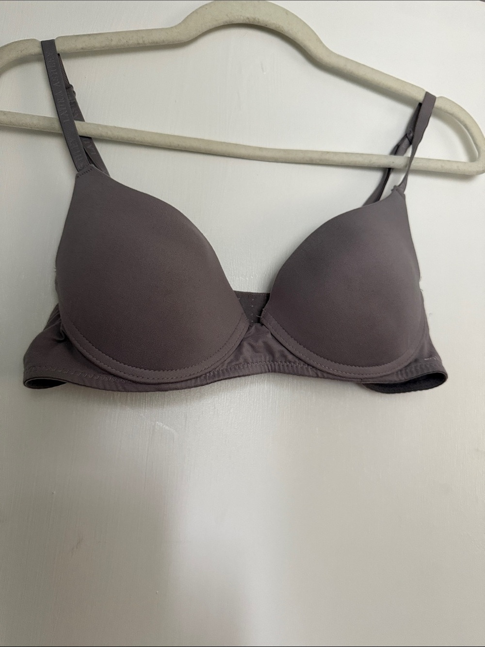 Laura Ashley Smooth Molded Push up Bra in Taupe Gray